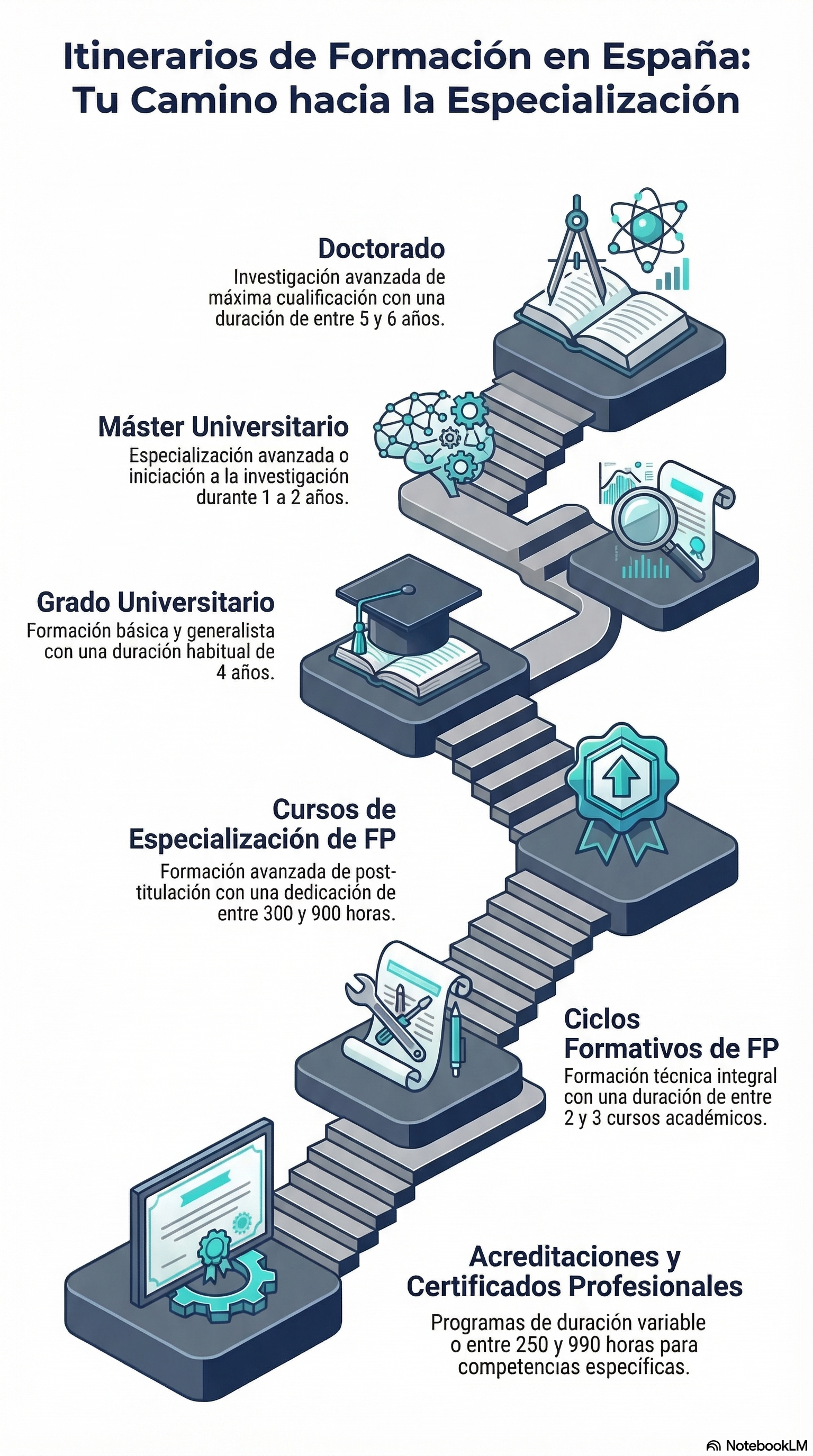 Infografía Escalera Educativa